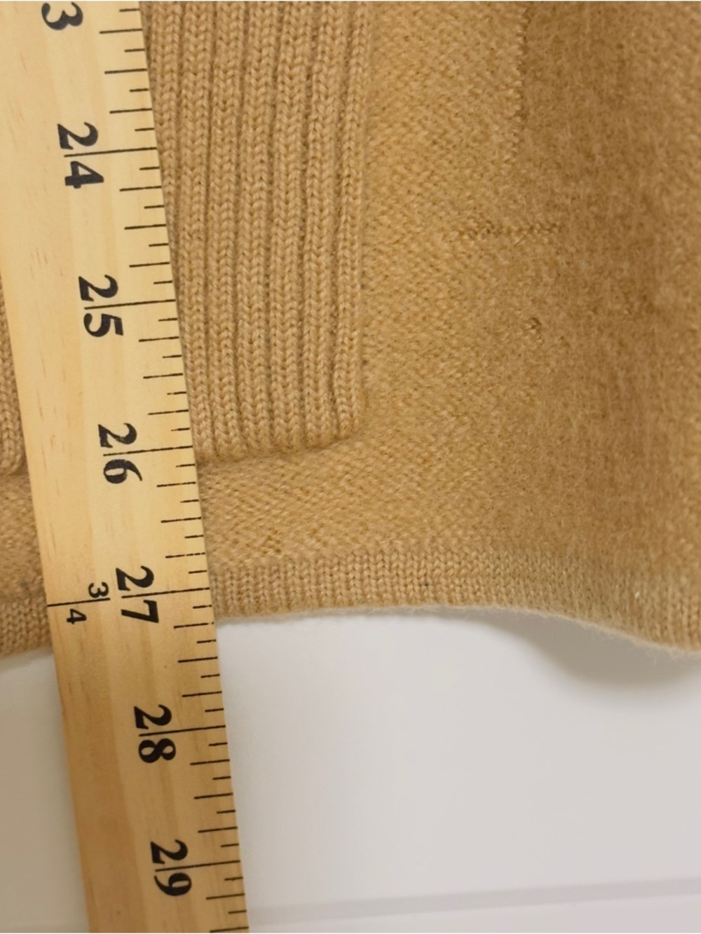 Vintage Vest 100% Australian Wool Karen Scott II 1X Camel Brown Zip Up Mock Neck - Picture 7 of 11